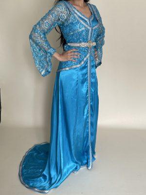 Caftan Marié Bleu Ciel