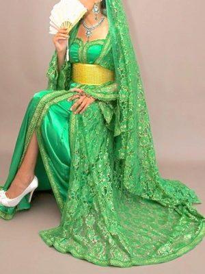 Caftan Marié Vert
