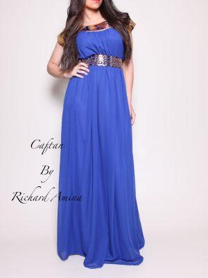 Caftan Zorah Bleu