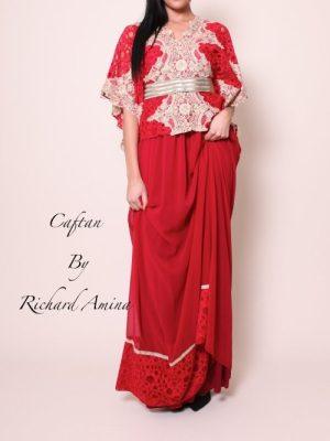 Caftan chadiya rouge